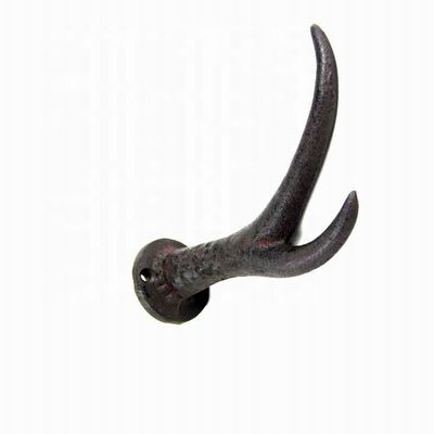 jakość Deer Antler Cast Iron Wall Hooks Cast Iron Crafts Rust fabryka