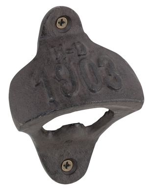 jakość Wall Mount Iron Bottle Opener Cast Iron Crafts For Bar Club fabryka