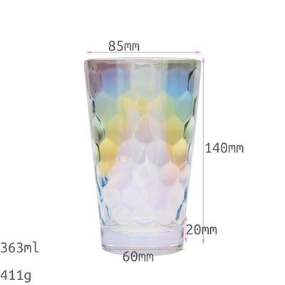 jakość Iridescent Honeycomb Tumbler Drinking Glasses For Bar fabryka