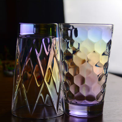 jakość Iridescent Honeycomb Tumbler Drinking Glasses For Bar fabryka