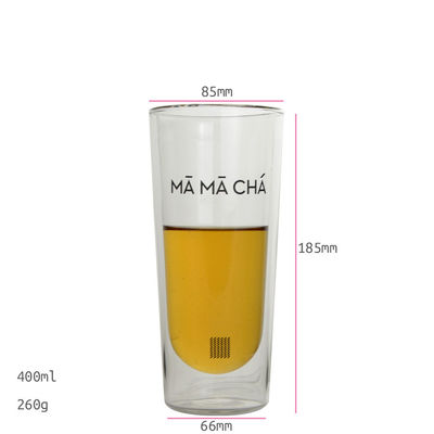 jakość Double Wall Heat Resistant Round Tall Tumbler Glass fabryka