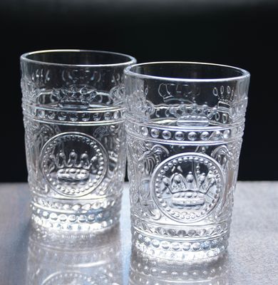 jakość 8Oz Crown Design Embossed Tumbler Drinking Glasses fabryka