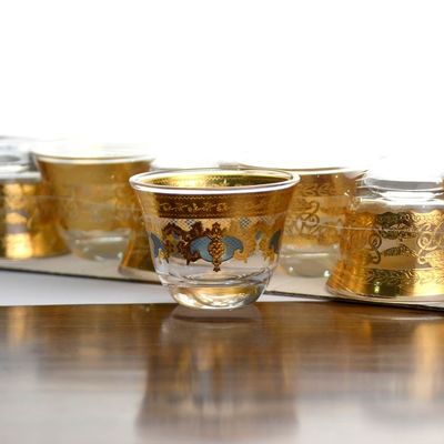 jakość High End Luxury Gold Decal Decorated Tumbler Drinking Glasses fabryka
