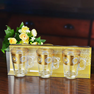 jakość Golden Decorated Gold Decal Tumbler Drinking Glasses fabryka