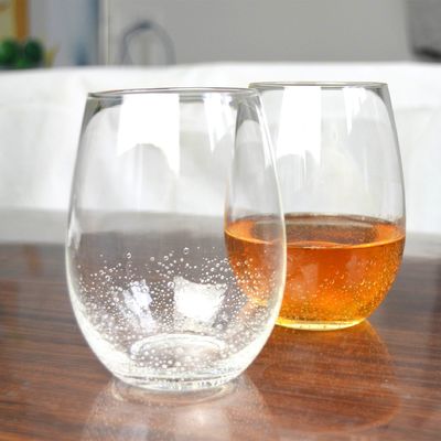 jakość 500ml Transparent Stemless Whiskey Tumbler Glasses , Wine Glass Tumbler fabryka