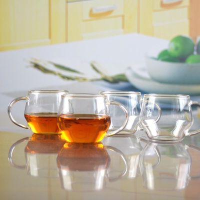 jakość Borosilicate Heat Resistant Tea Glass Mug With Handle fabryka