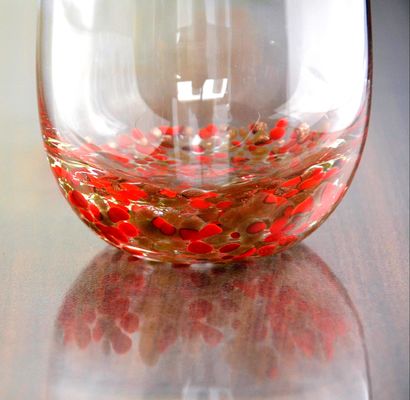 jakość Red Stars Bottomed Creative Macadam Tumbler Drinking Glasses fabryka