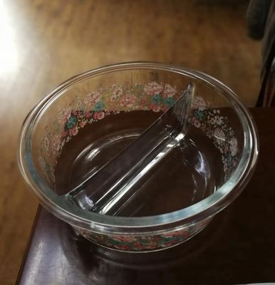 jakość Two Pots Borosilicate Clear Glass Storage Jars , Glass Bowls With Lids fabryka