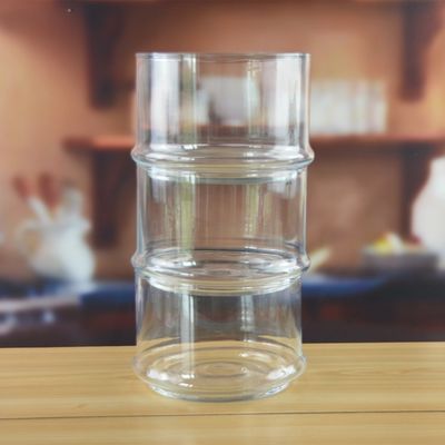 jakość Stackable 3 Layers Tower Shaped Glass Storage Jars fabryka