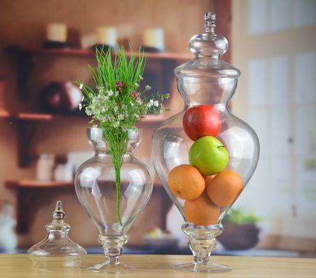 jakość Bird Handle Glass Canister With Lid fabryka