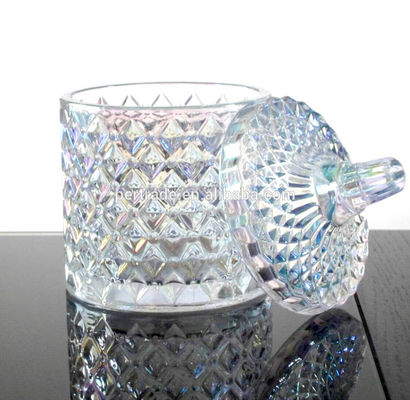 jakość Glass Storage Jars With Lid For Wax fabryka