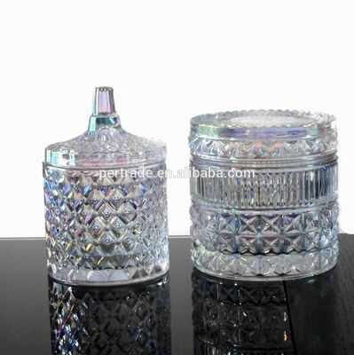 jakość Glass Storage Jars With Lid For Wax fabryka