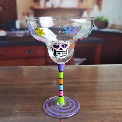 jakość Halloween Margarita Glass 12Oz Crystal Cocktail Glasses fabryka