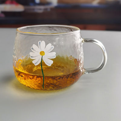 jakość Borosilicate Hammered Texture Tumbler Drinking Glasses With Golden Rim fabryka