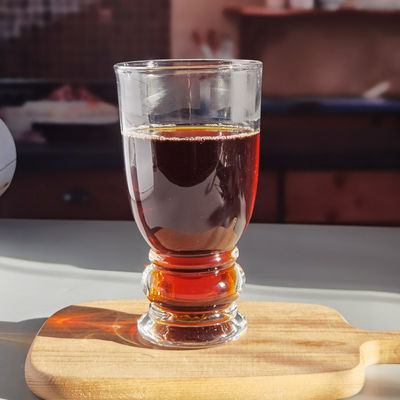 jakość 550ml Retro Style Craft Beer Tulip Glasses With Handle Bottom fabryka