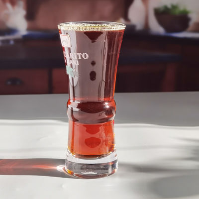 jakość Highball Drinking Cocktail Crystal Glasses Handblown With Color Logo fabryka